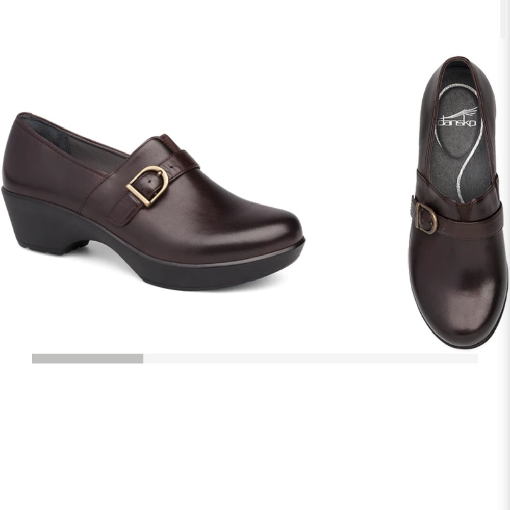 Dansko Jane Full Grain Leather Chocolate Size 37